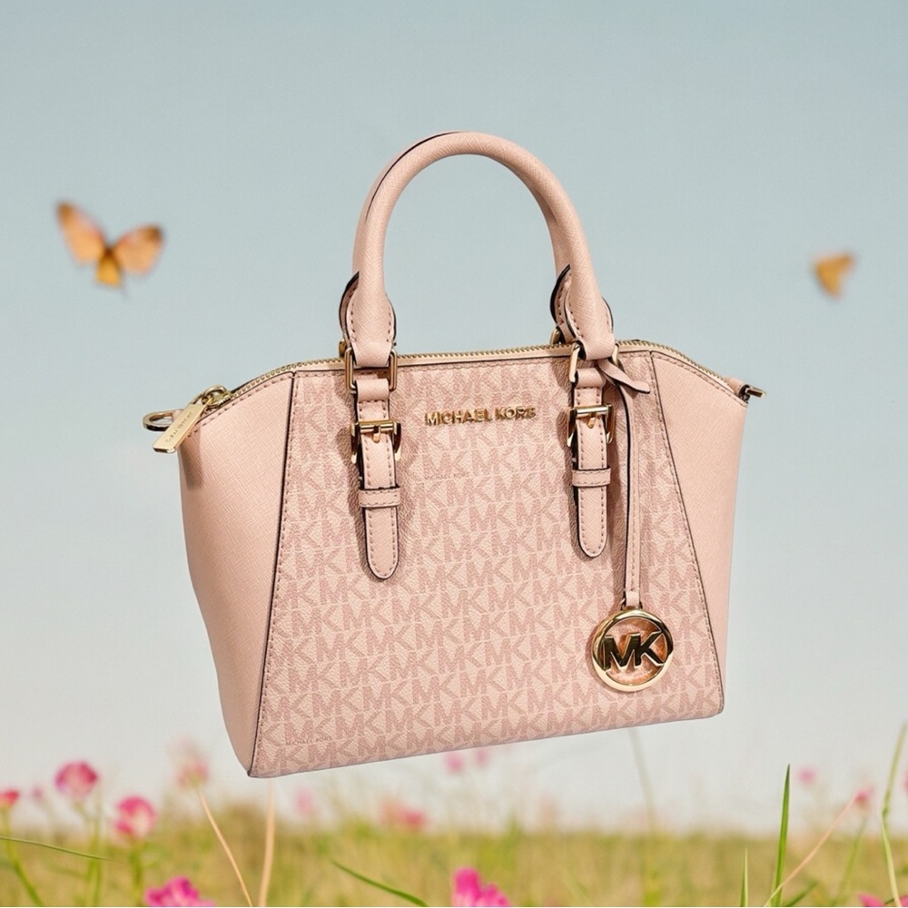 🔥SOLD!!!🔥 Michael Kors Rose Ciara Handbag with Gold Hardware EUC